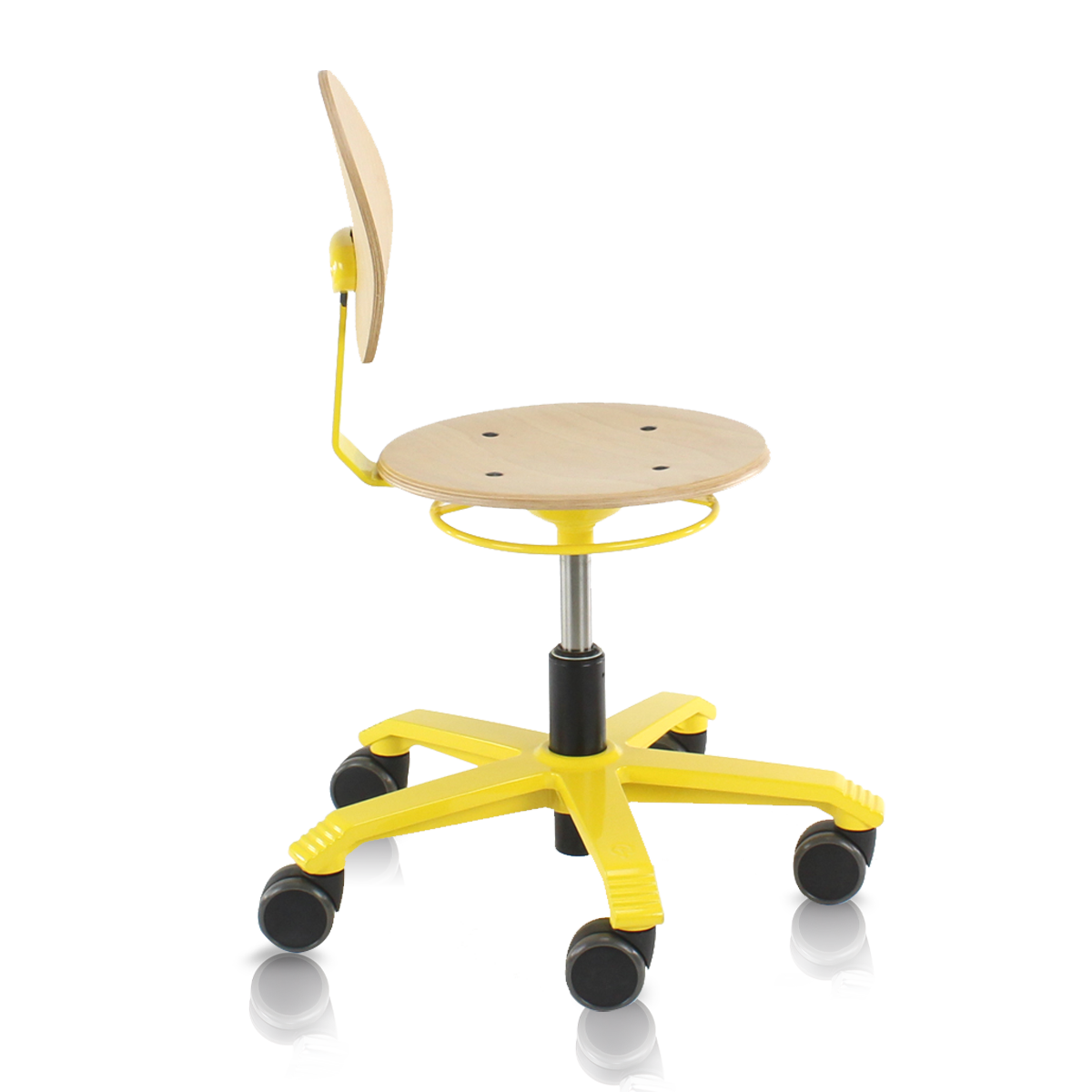 Pico Beuken Met Aluminium Onderstel Geel RAL 1023 (2)