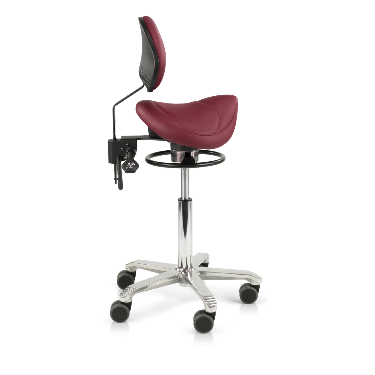 Amazone Balance Lumbar Support Stamskin Burgundy Red (2)