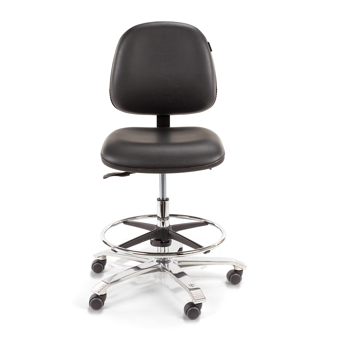 Ergo 2301 Leatherette Black Without Armrests (3)