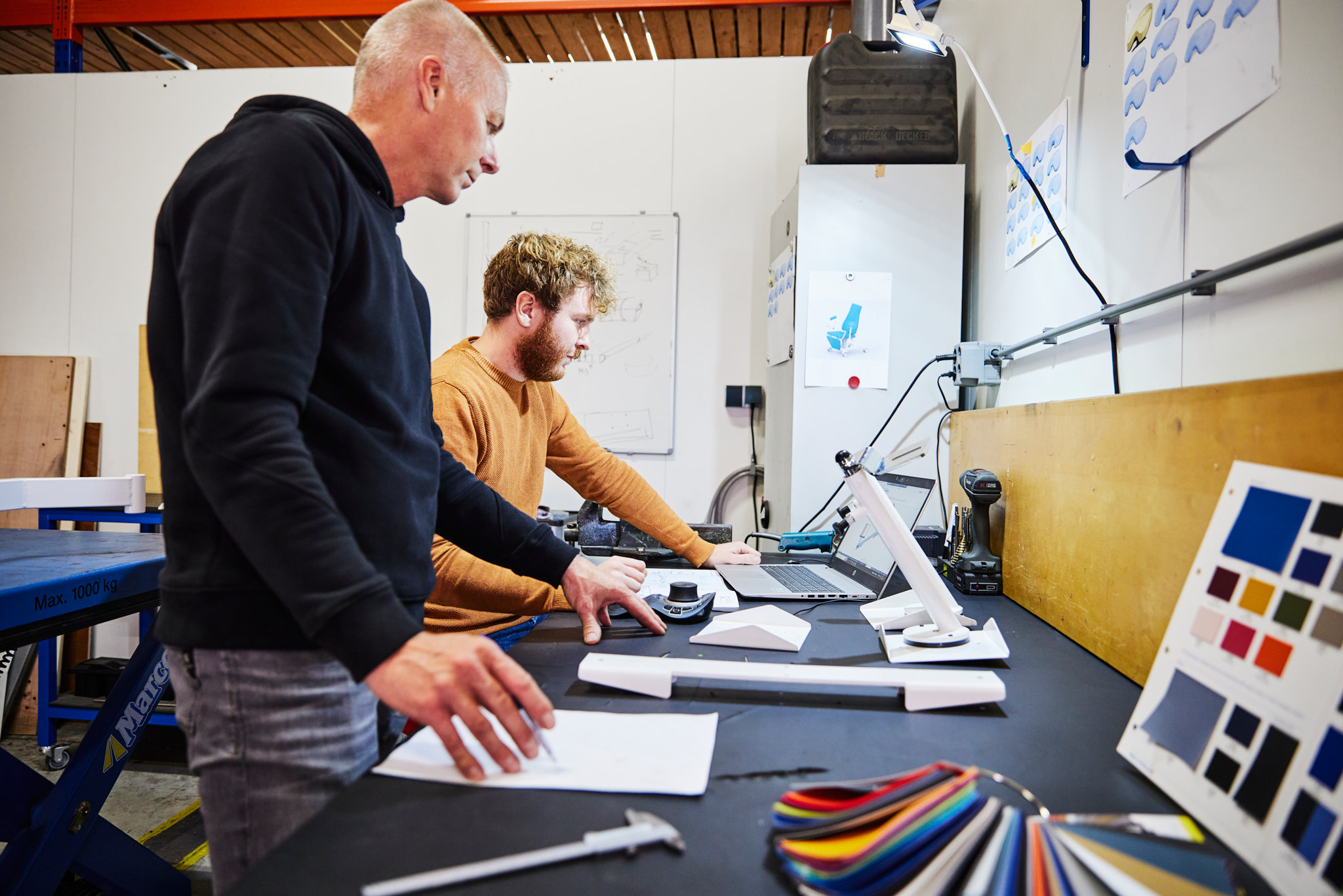 Productontwikkeling in de fabriek van Score