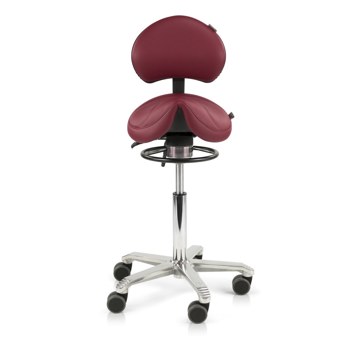 Amazone Balance Lumbar Support Stamskin Burgundy Red (3)