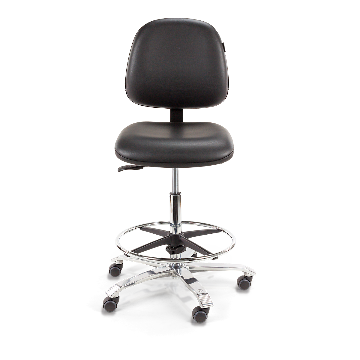 Ergo 2302 Leatherette Black Without Armrests (3)