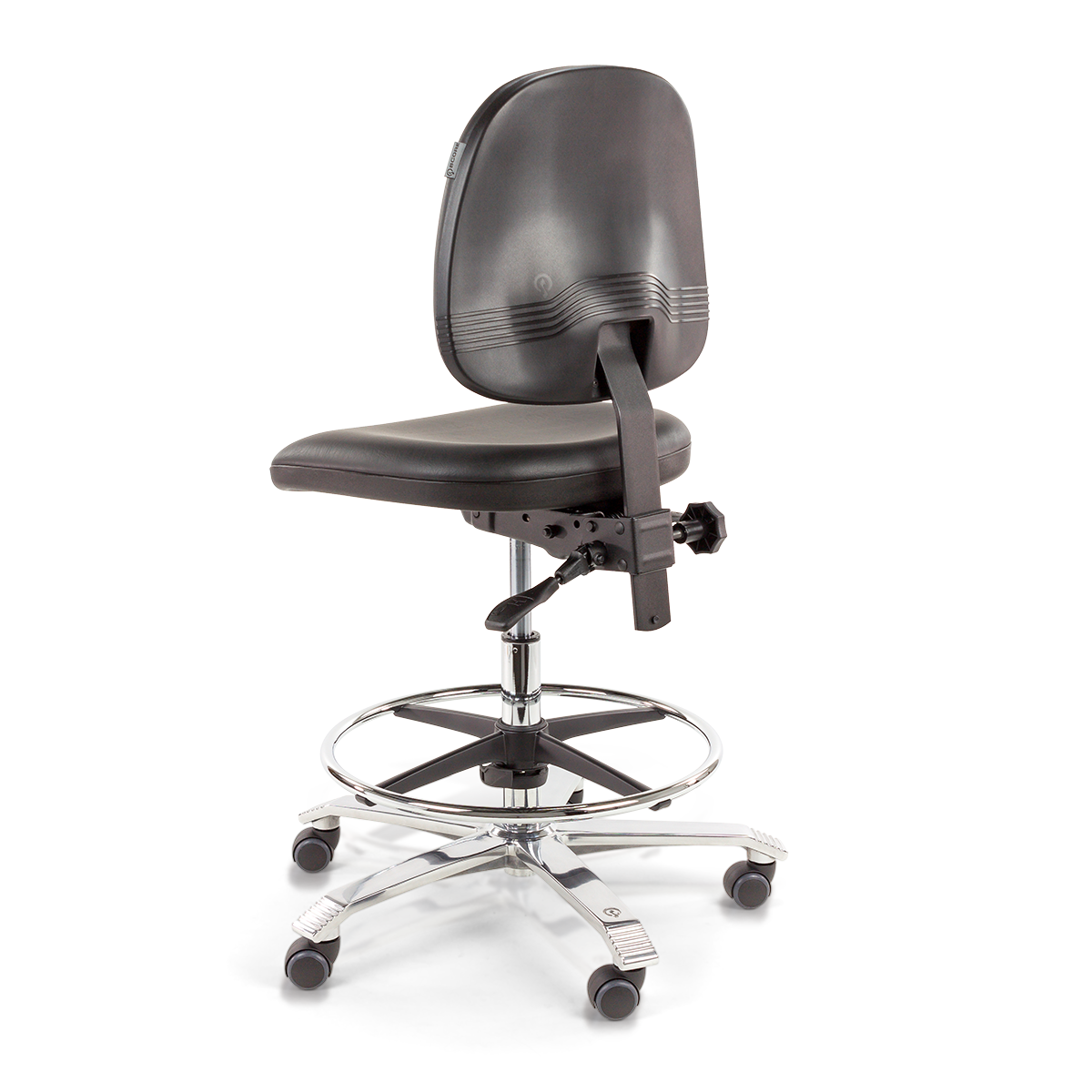 Ergo 2301 Leatherette Black Without Armrests (4)