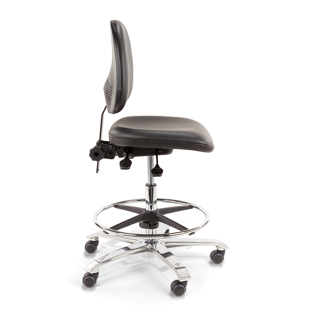 Ergo 2301 Leatherette Black Without Armrests (2)