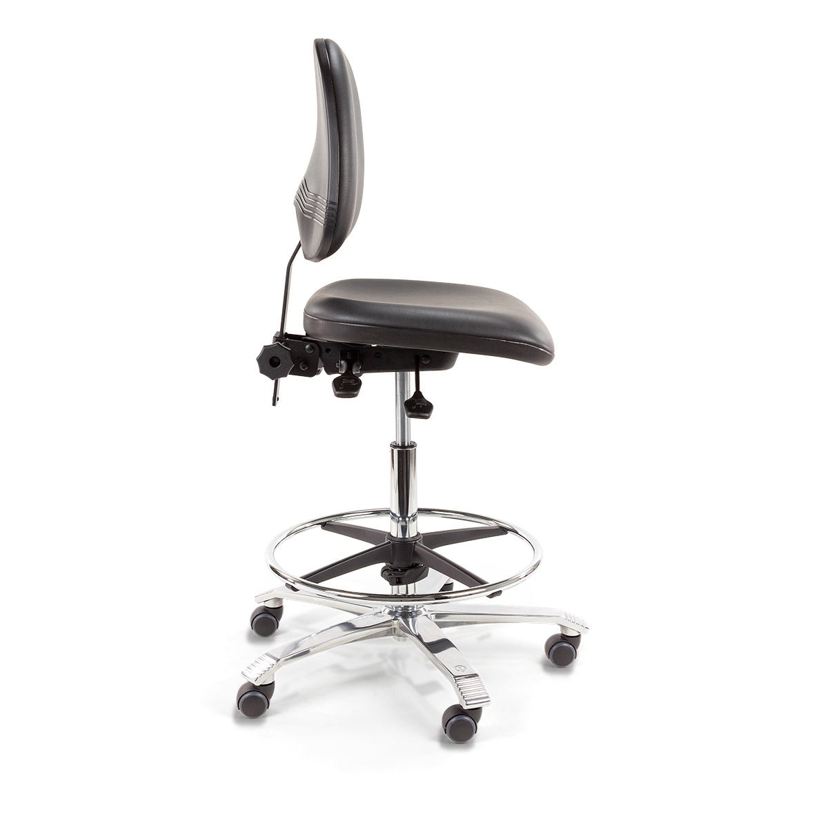 Ergo 2302 Leatherette Black Without Armrests (2)