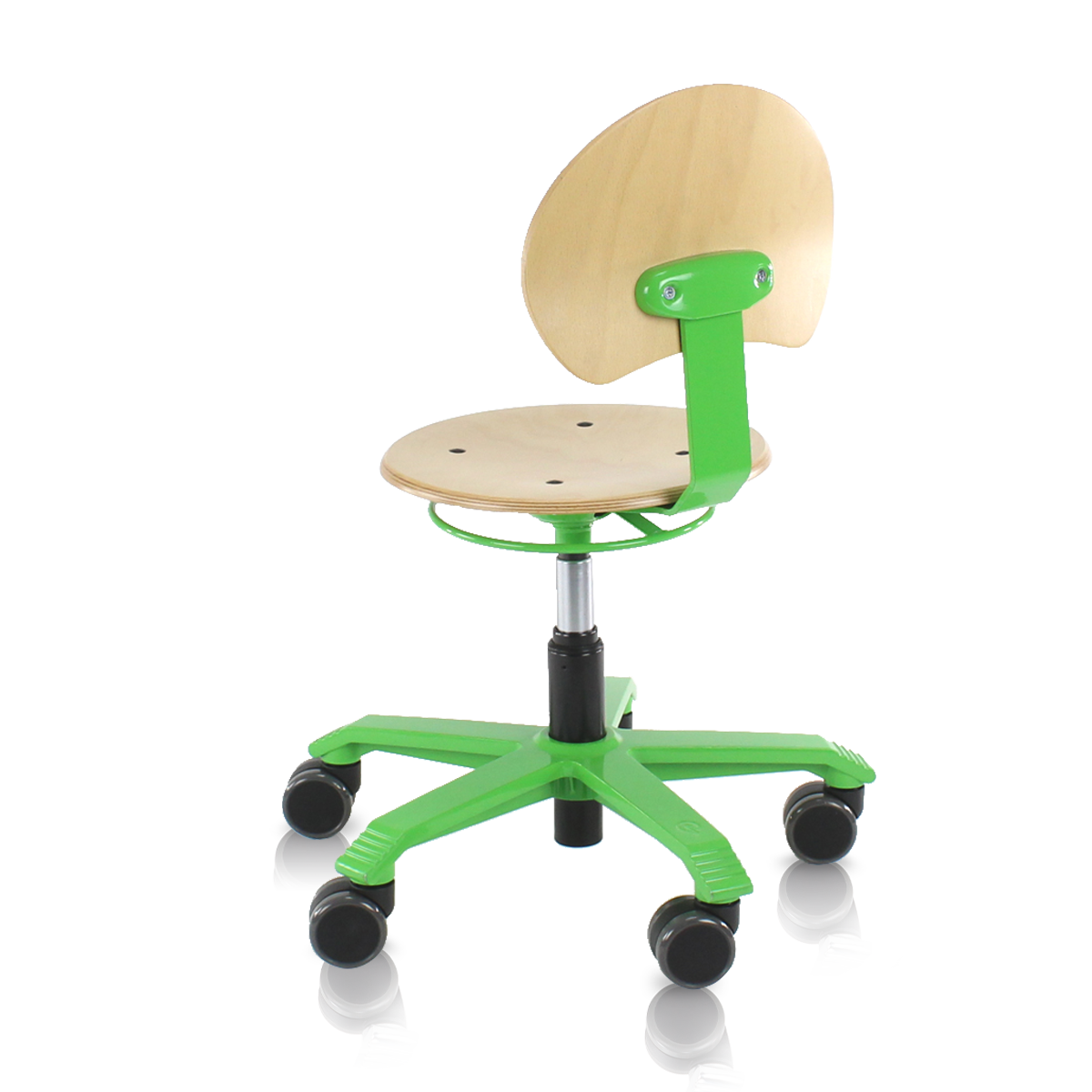 Pico Beuken Met Aluminium Onderstel Groen RAL 6018 (4)