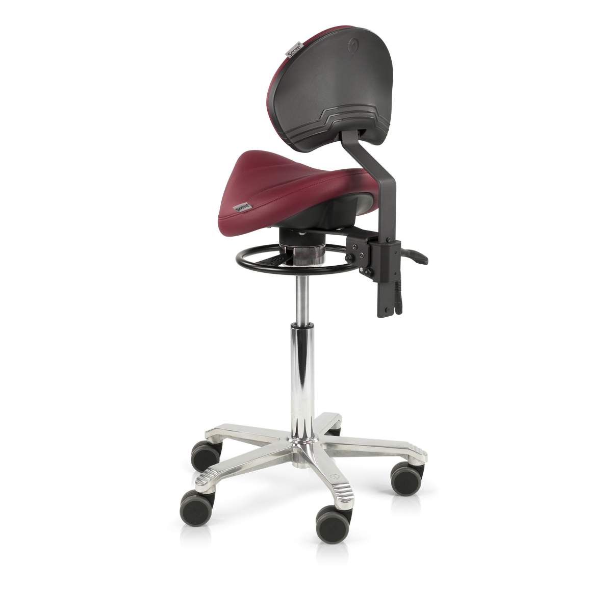 Amazone Balance Lumbar Support Stamskin Burgundy Red (4)