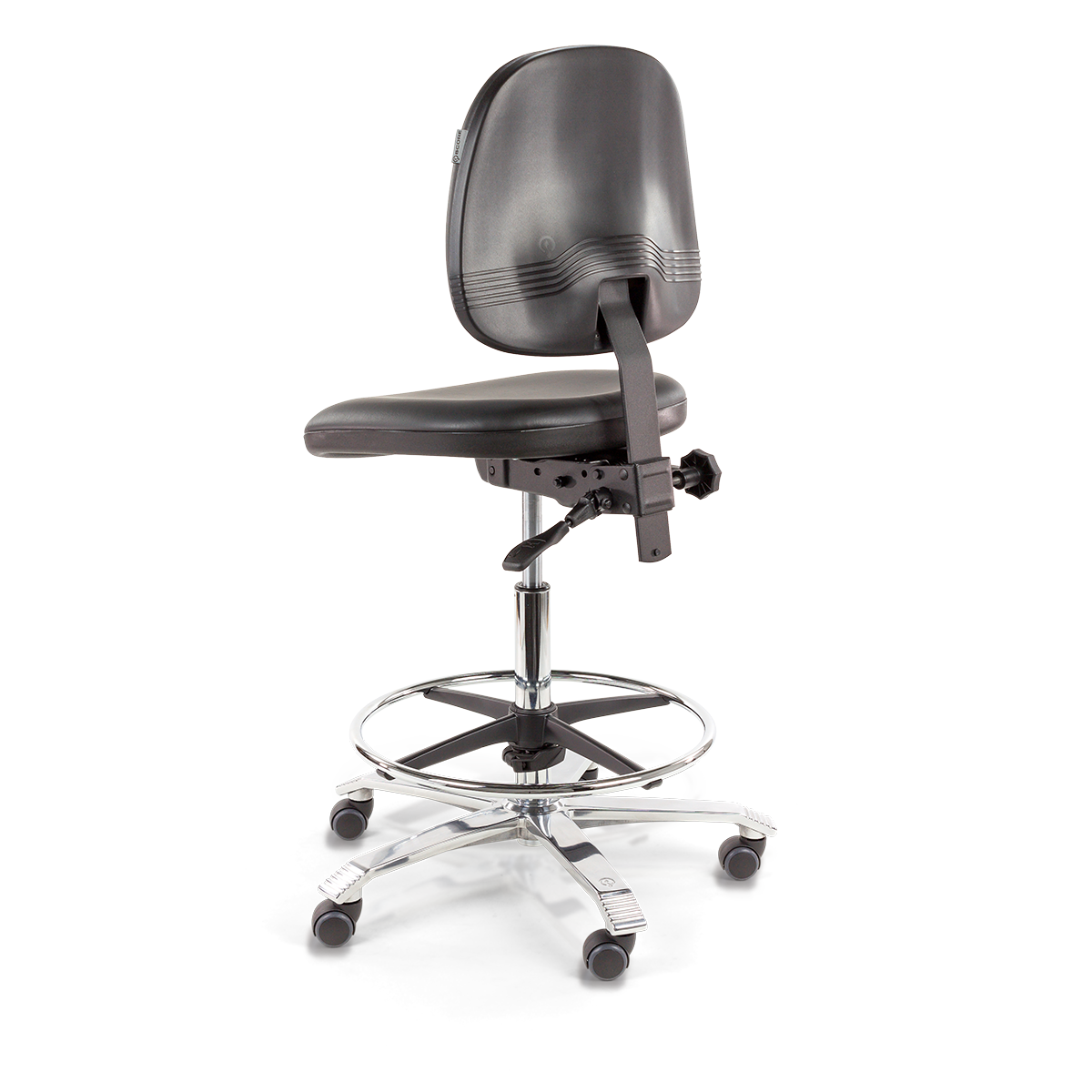 Ergo 2302 Leatherette Black Without Armrests (4)